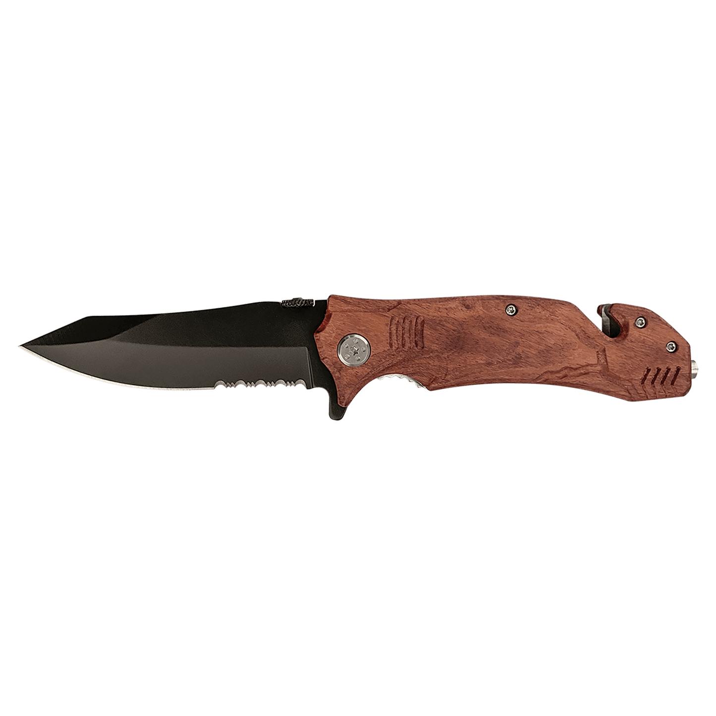 Bison River Survival Knife - Wood Handle